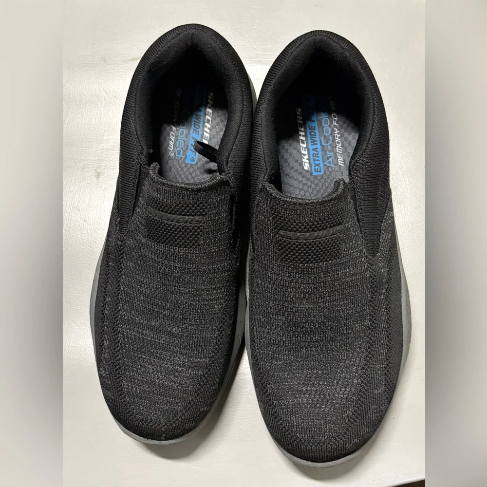 Skechers Men's Charcoal Slip-On Loafers Sz‎ 10.5